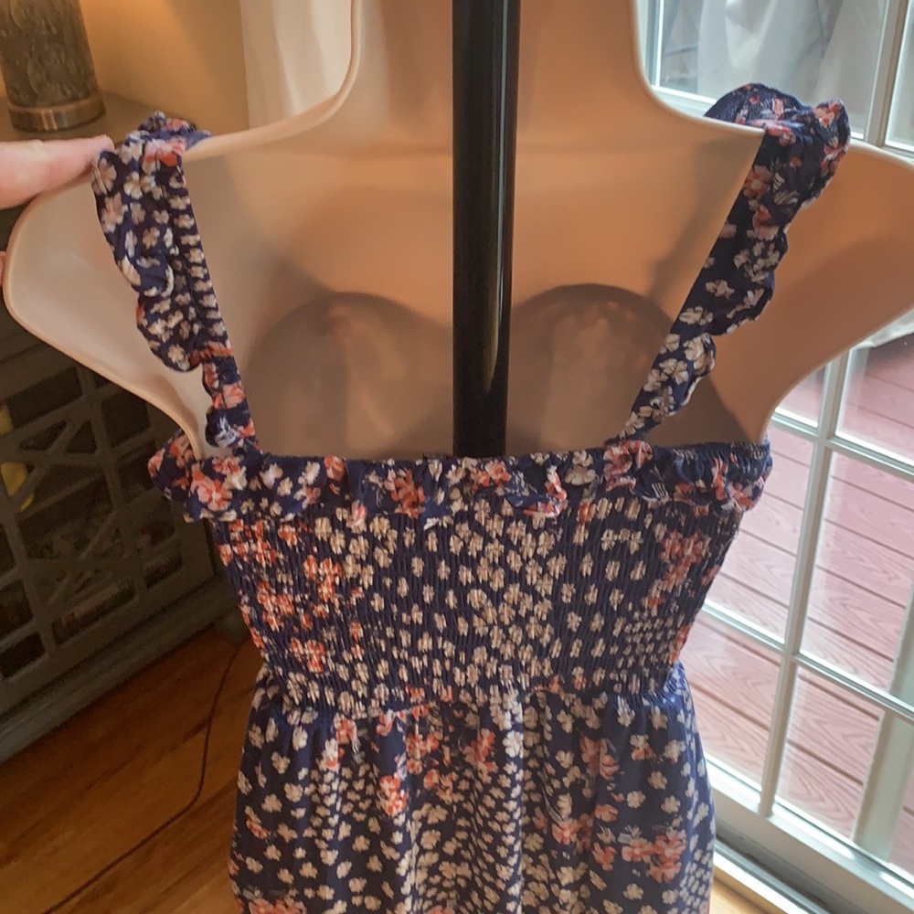 Blue Floral MIDI Dress - Picture 4 of 5